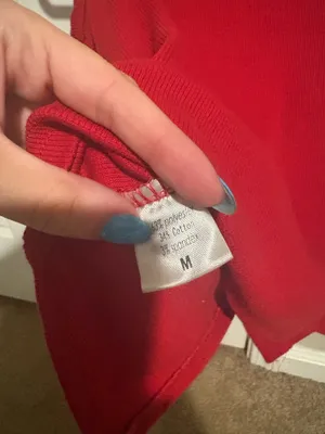 Button down tank Red Size M thumbnail 3