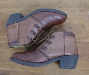 Bussola Ladies' Brown Leather Sirkka Ankle Boots Size 38 thumbnail 9