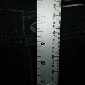 Levi's 505 Straight Leg Jeans Women's Size 12M Soft Black Stretch Denim Mid-rise thumbnail 7