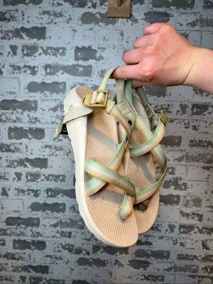 Chaco | women cream rubber sol strappy sandals thumbnail 7