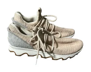 Sorel Kinetic‎ Lace Up Sneaker Tennis Shoes in Natural Tan/Blush Size 9 thumbnail 1