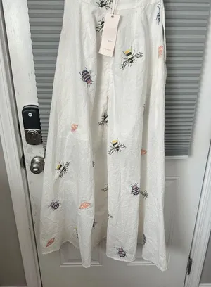 NWT Ciebon Selma Embroidered Plunge Neck Maxi Dress thumbnail 8