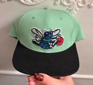 Mitchell & Ness Charlotte Hornets snapback hat thumbnail 1
