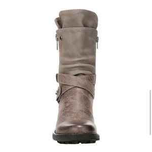 Carlos by Carlos Santana Sawyer Mole Moto Boots Taupe Women’s Size 8.5M thumbnail 6