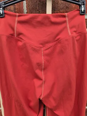 Rust Sculpt Flare Leggings Small thumbnail 7