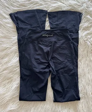 Irongrind Reborn Flared Leggings Jet Black Size Small thumbnail 1
