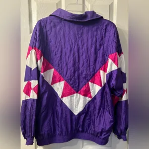 Vintage J. S. Authentics 80’s 90s Windbreaker Jacket size L thumbnail 2