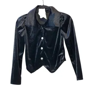 California Costumes Black Velvet Tailcoat Jacket Small Gothic Vampire Steampunk‎ thumbnail 1