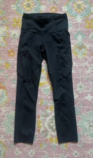 Lululemon Black Leggings Cropped 4 thumbnail 1