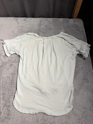 Free People we the free light mint Short Sleeve Henley Top heritage XS thumbnail 12