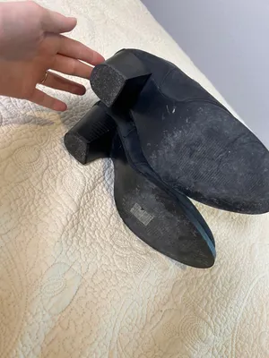 Topshop Black Suede Ankle Booties with Side Zip thumbnail 6