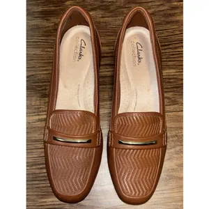Woman's Loafers Clarks Cinnamon Brown Juliet Aster Loafer Size 9 thumbnail 7