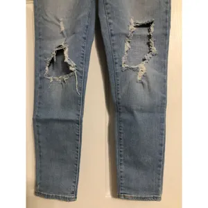 Levi's 721 high rise skinny jeans women's size 27 light‎ medium wash distressed thumbnail 13