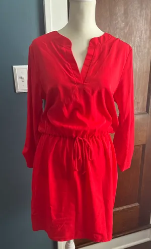Cherry Red 🍒 Tie waist Dress thumbnail 1