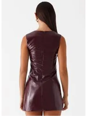 Peppermayo Samantha Mini Dress - Deep Red size 6 thumbnail 2