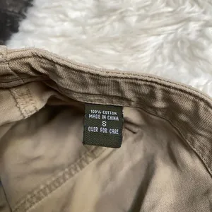 Abercrombie & Fitch Khaki Tan Cargo Low Rise Shorts 100% Cotton thumbnail 3