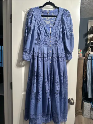 Free People Shadow Dance Midi Dress thumbnail 7