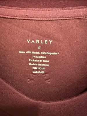 VARLEY‎ Zosia Midlayer Crewneck Sweatshirt in Sassafras size Small thumbnail 5
