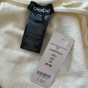 Bebe White  Y2K One Shoulder Dress thumbnail 6