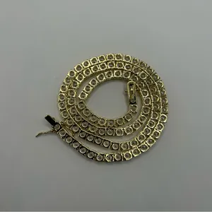Moissanite Gold Tennis Chain Miami Iced Out Necklace VVS1 5mm 20 Inch Brand New thumbnail 3