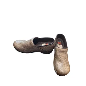 Dansko XP wms tan leather geometric nursing clogs shoes sz 41/10.5-11 SKU 9964 thumbnail 2
