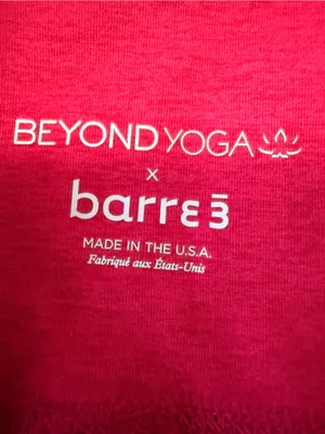 NWT‎ Beyond Yoga x Barre3 San Diego Biker Shorts Pink Heathered XS thumbnail 3
