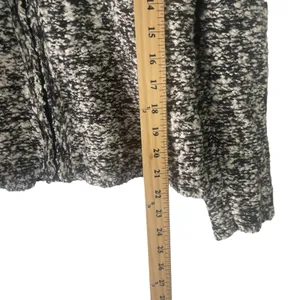 WindiRiver Women's Size Medium Black White‎ Knit Full Zip Cardigan Sweater thumbnail 9
