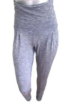 Nike Dri Fit High Waisted Gray Jogger Pants With Pockets Women's Size Small thumbnail 1