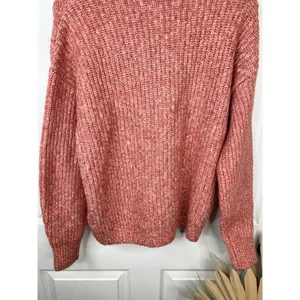 Caslon Pink Mauve Cable Knit Long Sleeve Turtleneck Sweater Size Small thumbnail 7