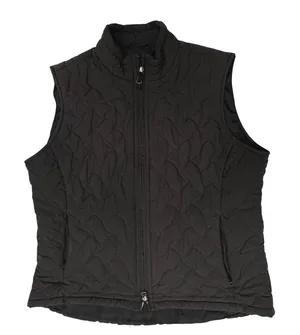 Royal‎ Robbins Womens Black Quilted Full Zip Puffer Vest Outdoor Coat Large L thumbnail 1