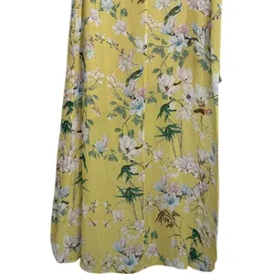 Slate & Willow Floral One Shoulder Hi Low Popover Bodice Maxi Dress 4 Yellow thumbnail 8
