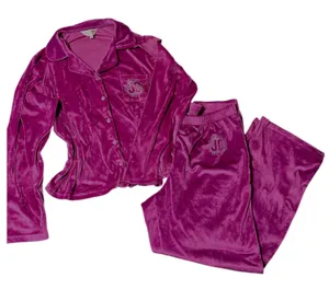 Juicy Couture magenta velour tracksuit thumbnail 1