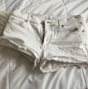 white loft low rise jean shorts thumbnail 1