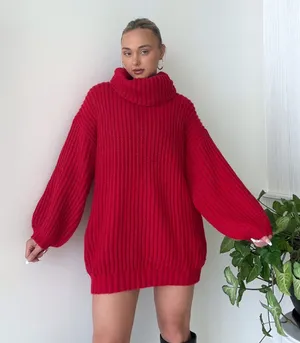 Prómesa Turtle neck sweater dress thumbnail 1