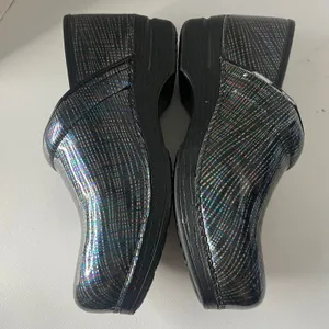 Dansko Professional Womens Clogs Shoes Sz 42 US 11 Black Plaid Comfort Nurse thumbnail 5