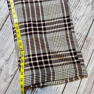 Rewash Burgundy Plaid Fashion Wide Leg Pants. Size Medium. NWT thumbnail 10