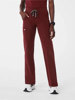 Figs FULL SET Burgundy Casma Scrub Top Kade Straight-Leg Scrub Pant FionLite thumbnail 2