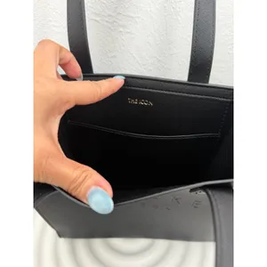 Ted Baker London The Icon Black Mini Tote Bag NWT Logo‎ Embossed thumbnail 5