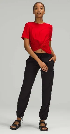 Lululemon Crescent Tee Dark Red thumbnail 1