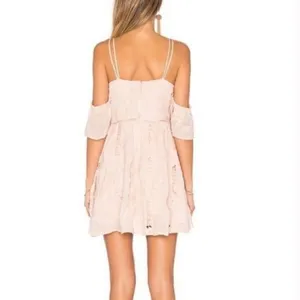 NWT Lovers + Friends Nude Blush Wishful Mini Dress thumbnail 2