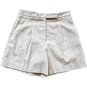 Zara Women's High Waist Pleated Paper Bag Style Shorts XS thumbnail 1