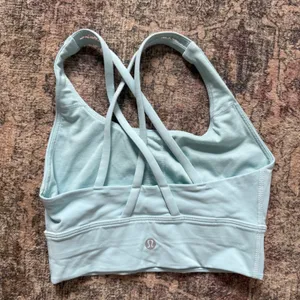Lululemon Lululemon Energy Bra *Long Line Size 2 W2AV0S Blue thumbnail 4