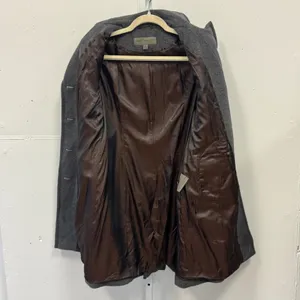 Marc New York Andrew Marc Gray Wool Blend Belted Overcoat Coat Jacket Womens 8 thumbnail 3