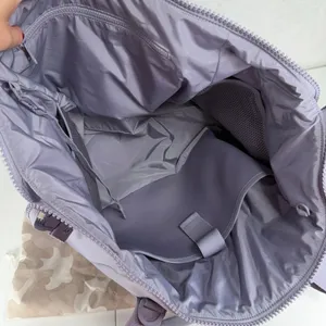 Dagne Dover Lg Landon Carryall Lavender Neoprene Travel Tote Gym Weekender Bag thumbnail 13