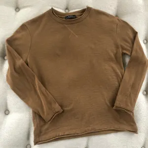 Zara Lightweight Raw Roll Edge Sweater S thumbnail 7