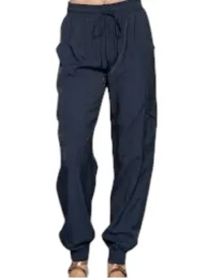 Pinch Black Drawstring Cargo Jogger Pants Lightweight Utility Pocket Pants L EUC thumbnail 5