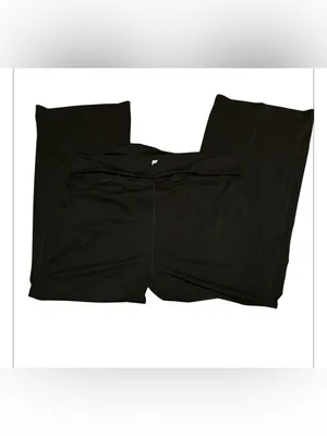 Fabletics Black Straight-Leg Performance Pants fold over thumbnail 3