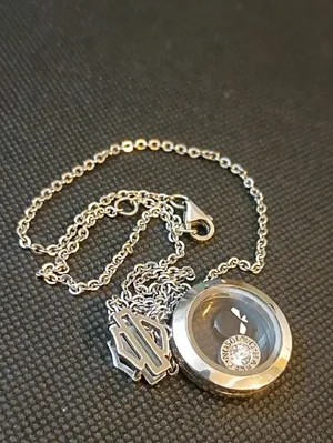 Harley Davidson Silver-tone Round Locket Necklace with Charms thumbnail 6