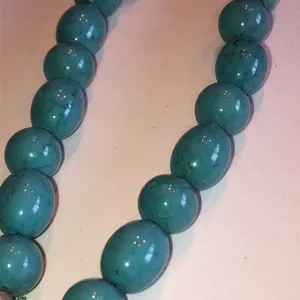 Vintage Lucite Turquoise Beaded Boho Necklace thumbnail 5
