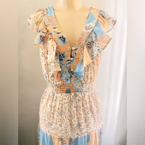 Lilyful women’s dress size Small Bohemian , wester chic maxi dress thumbnail 16